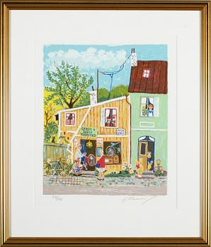 GÖSTA MÅNSSON, färglitografi, signerad och numrerad 48/140.