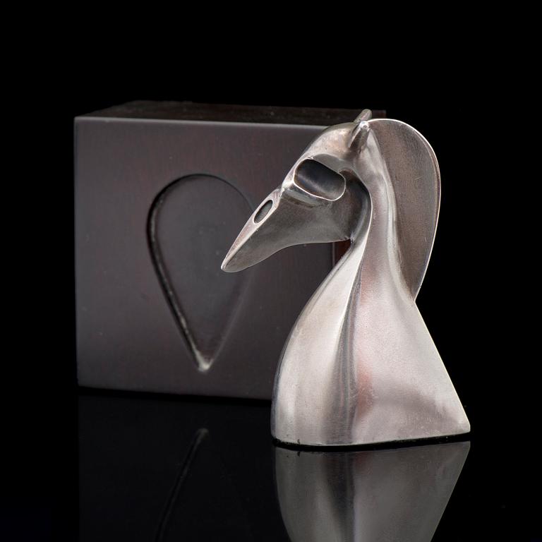 ZOLTAN POPOVITS, SCHACKPJÄS, silver. Lapponia 1977.