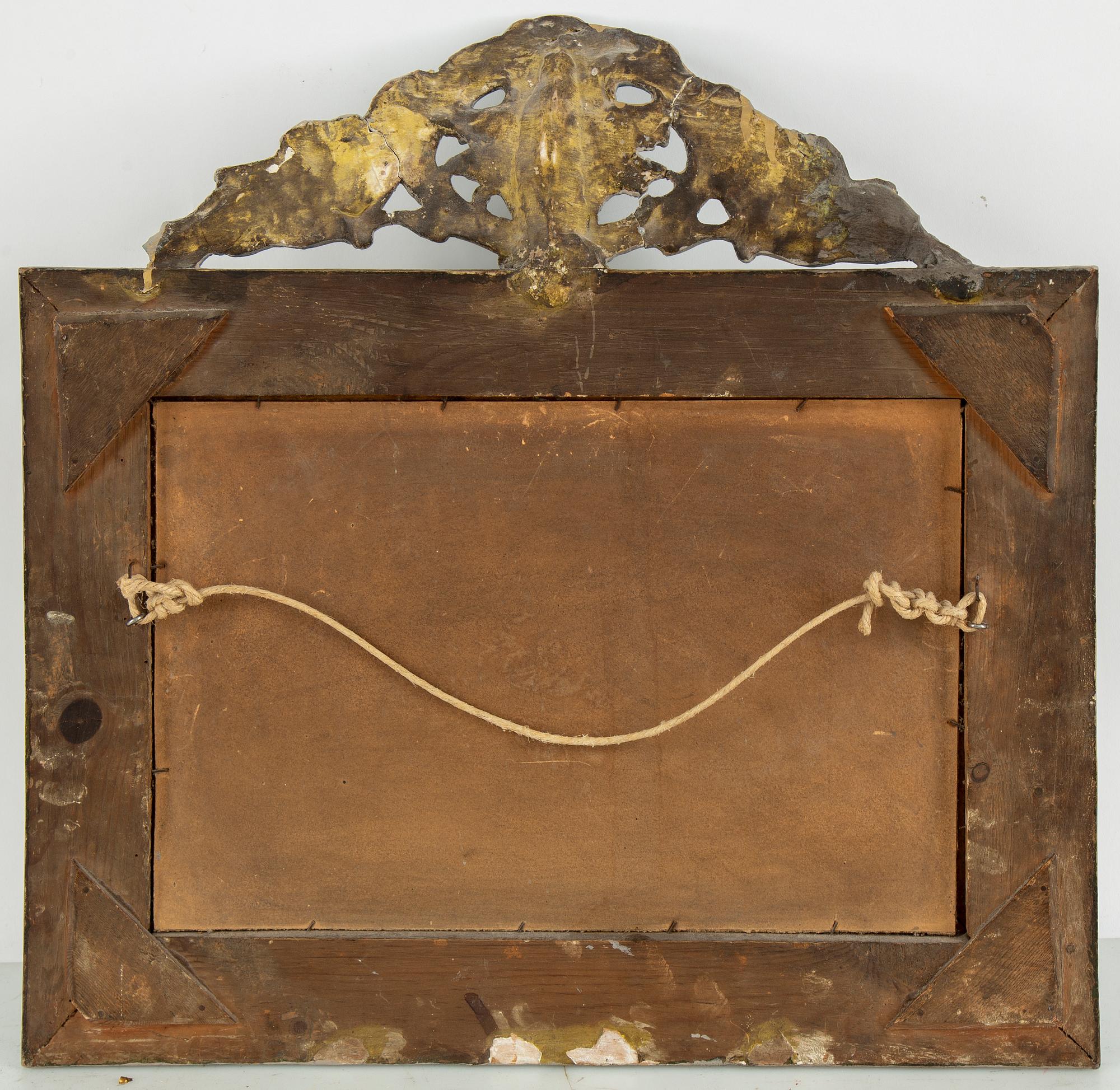 A late 19th century mirror.