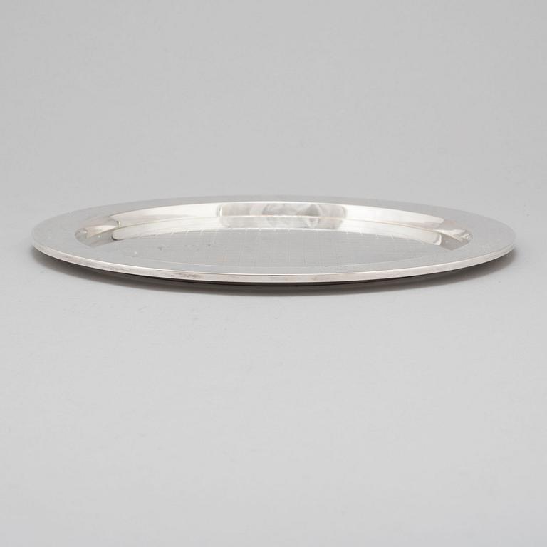 SIGVARD BERNADOTTE, a sterling silver tray from Georg Jensen & Wendel AS, Denmark.