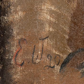 EDVARD WALLENQVIST, olja på duk, monogramsignerad och daterad 20.