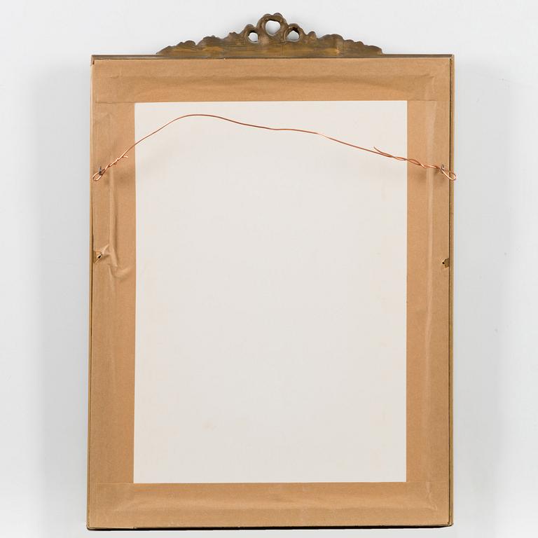 A GUSTAVIAN STYLE MIRROR, 1960s/70s.