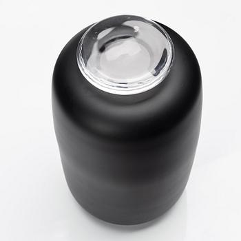 Anne Nilsson, a glass vase with cover, Kosta Boda, Sweden, limited ed 2/30.