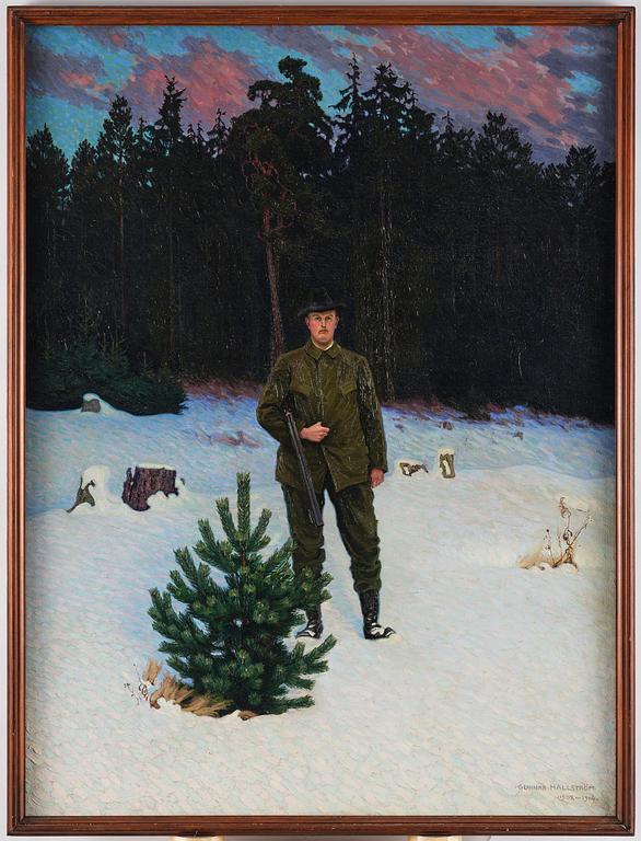 Gunnar Hallström, Jägare vid skogsbrynet.
