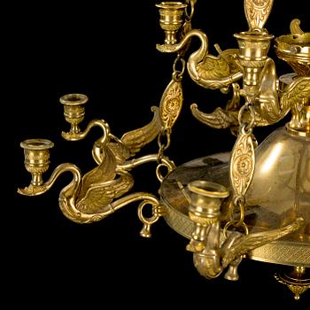 TAKKRONA, brons, empirstil, 1800 tal.