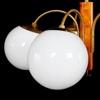 TAKLAMPA, art déco, 1900-talets första hälft. Höjd 56 cm.