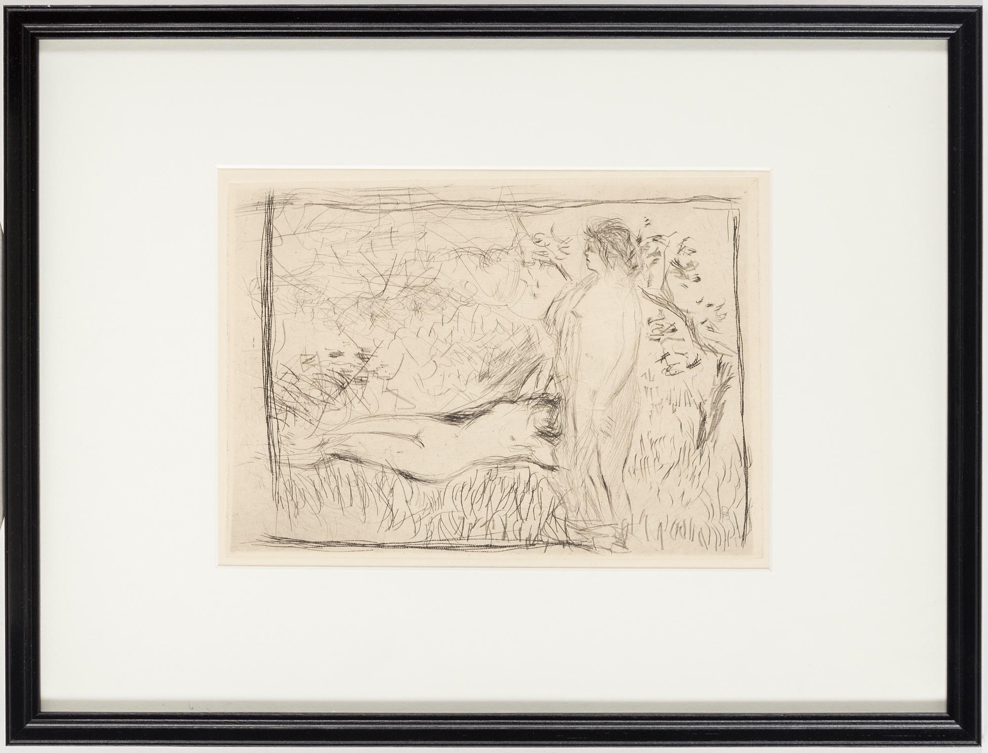PIERRE BONNARD, etchning, signed in plate.