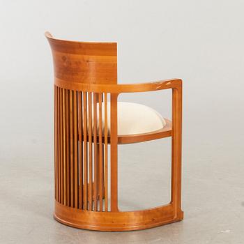 FRANK LLOYD WRIGHT, ARMCHAIR, modellnr 606 "Barrel Chair", Cassina 1980-tal.
