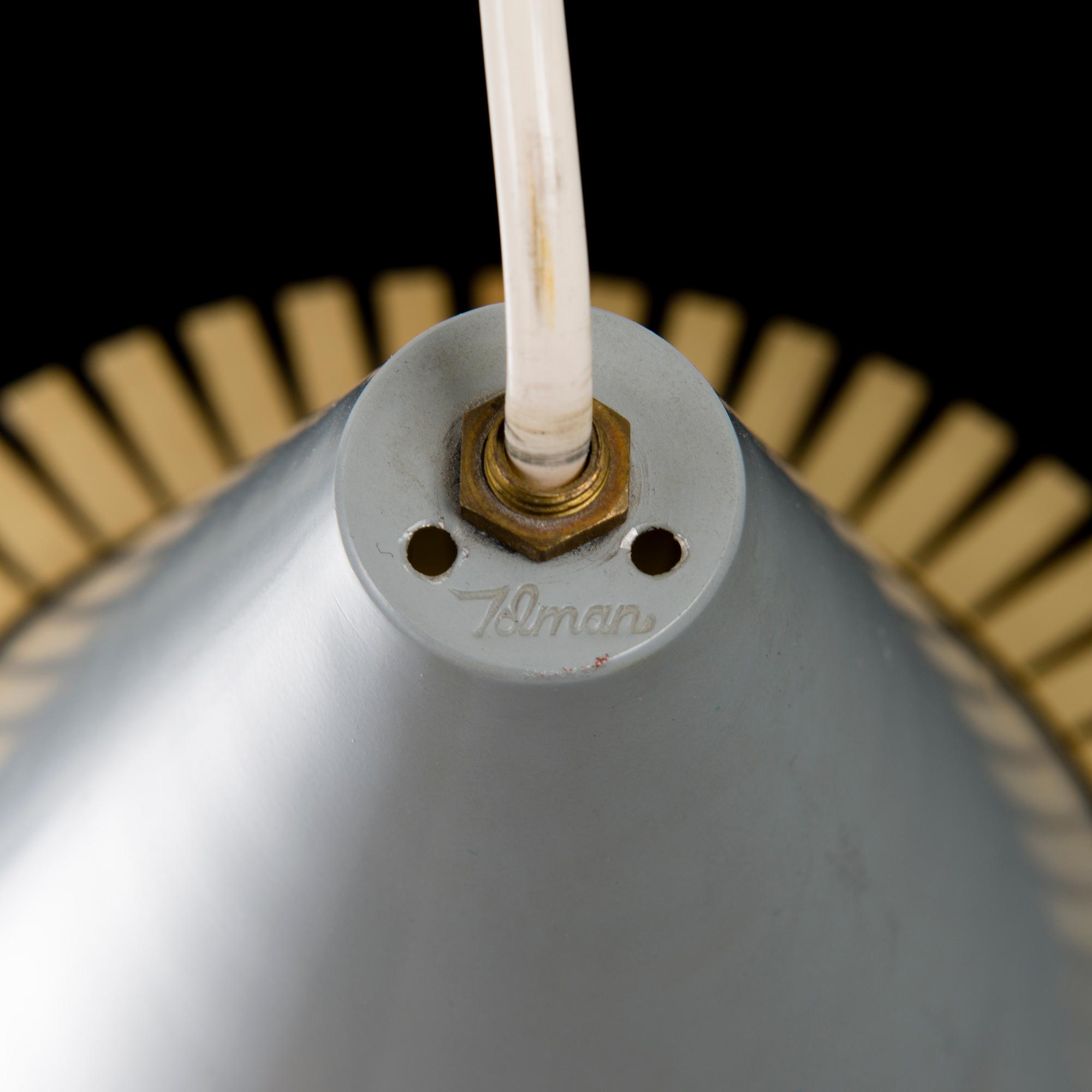 A mid-20th century pendant K 2-1 light for Idman, Finland.