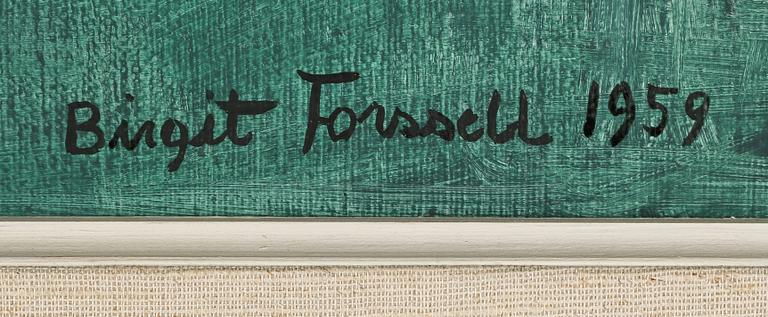 BIRGIT FORSELL, olja på duk, signerad och daterad 1959.
