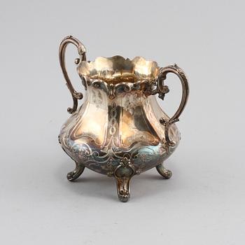 HÄNKELSKÅL, silver, White & Johnson, 1800-talets andra hälft, vikt 520 gram.