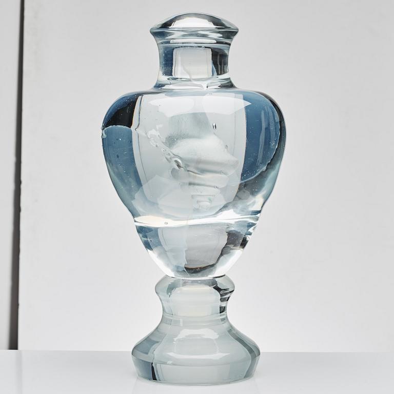 Gunilla Kihlgren, and Pino Signoretto, a glass sculpture, Murano, Italy 2003.