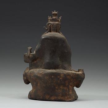A bronze figure of a Guanyin, presumably Ming dynasty (1368-1644).