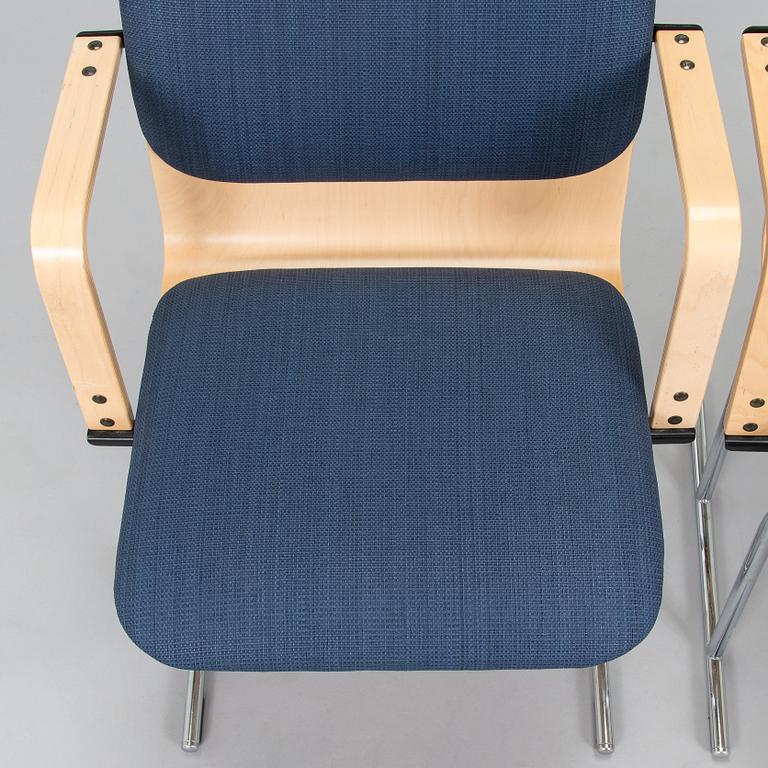 Yrjö Kukkapuro, a pair of 1980s  "Sirkus" armchairs, Avarte.