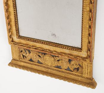 A Gustavian mirror, end of the 18th Century.