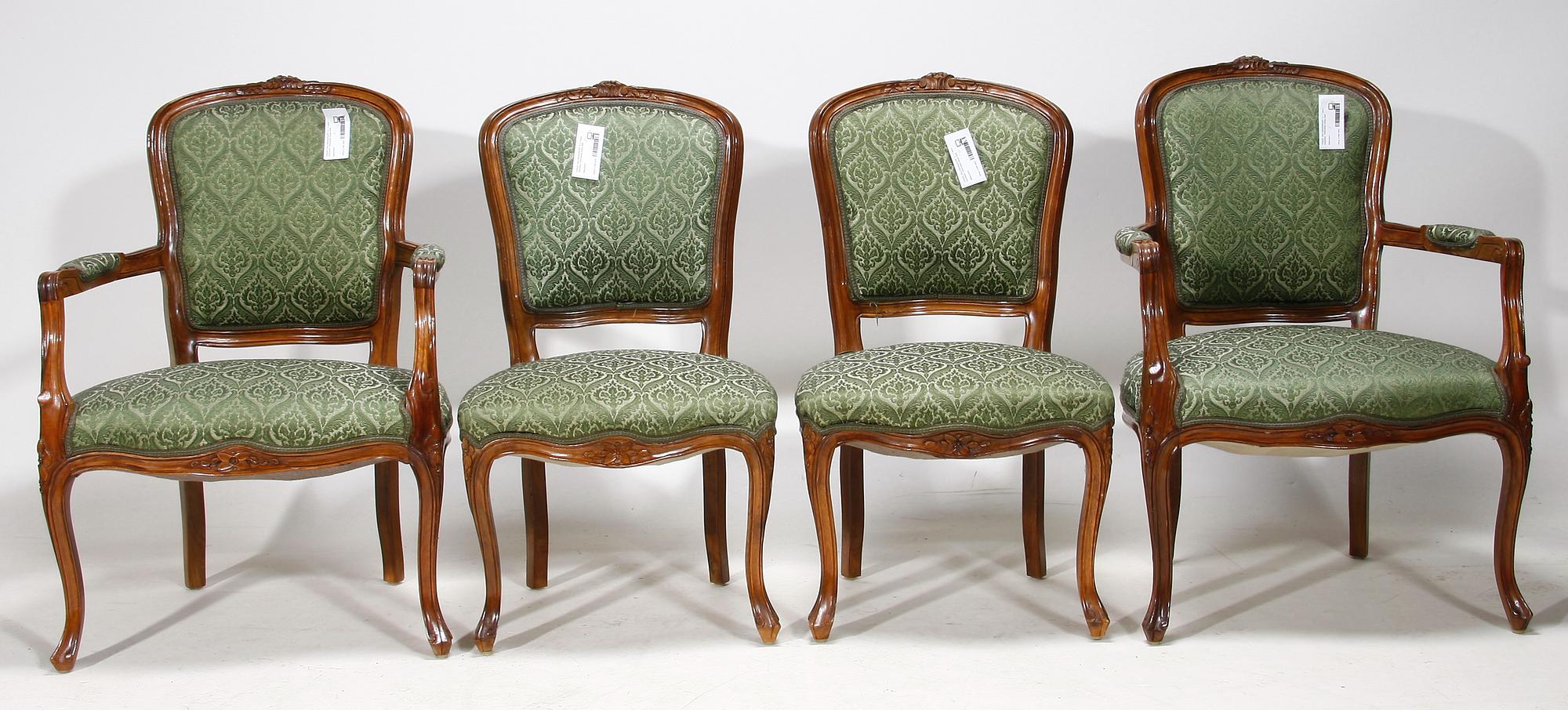 SALONGSGRUPP, 5 + 1 delar, rokokostil, 1900-talets första hälft.