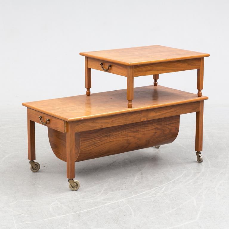 Josef Frank, a mahogany mid 20th century sewing table, Svenskt Tenn, Sweden, probably specially ordererd.