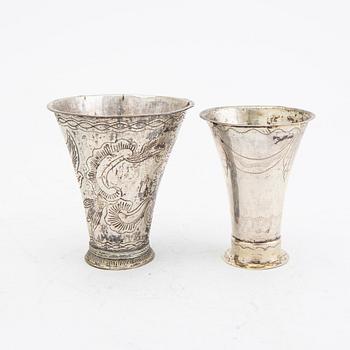 Pokaler 4 st silver Sverige 17/1800-tal.