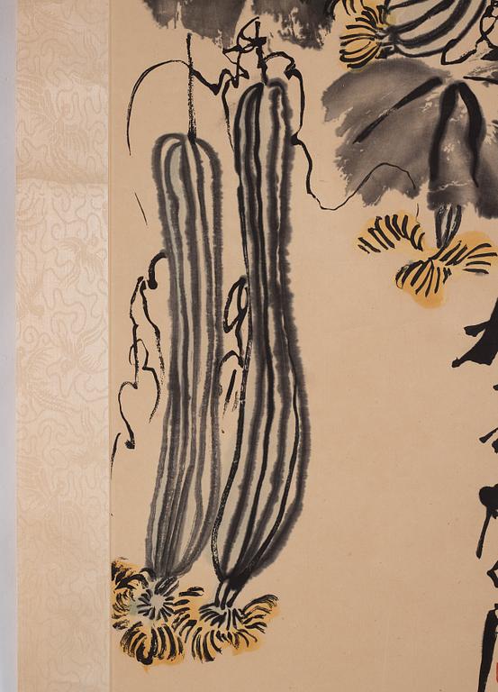 Qi Baishi (1864-1957), träsnitt, efter. Kina, 1900-tal.