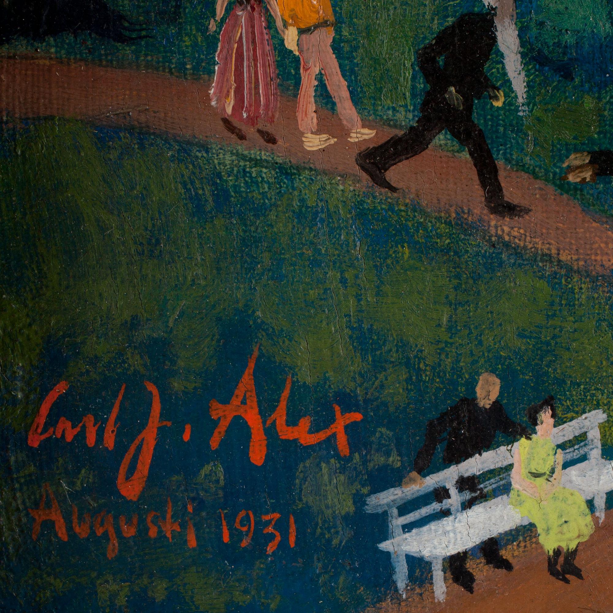 Carl Josef Alexandersson, "Dårhusparken" (In madhouse horticultural).