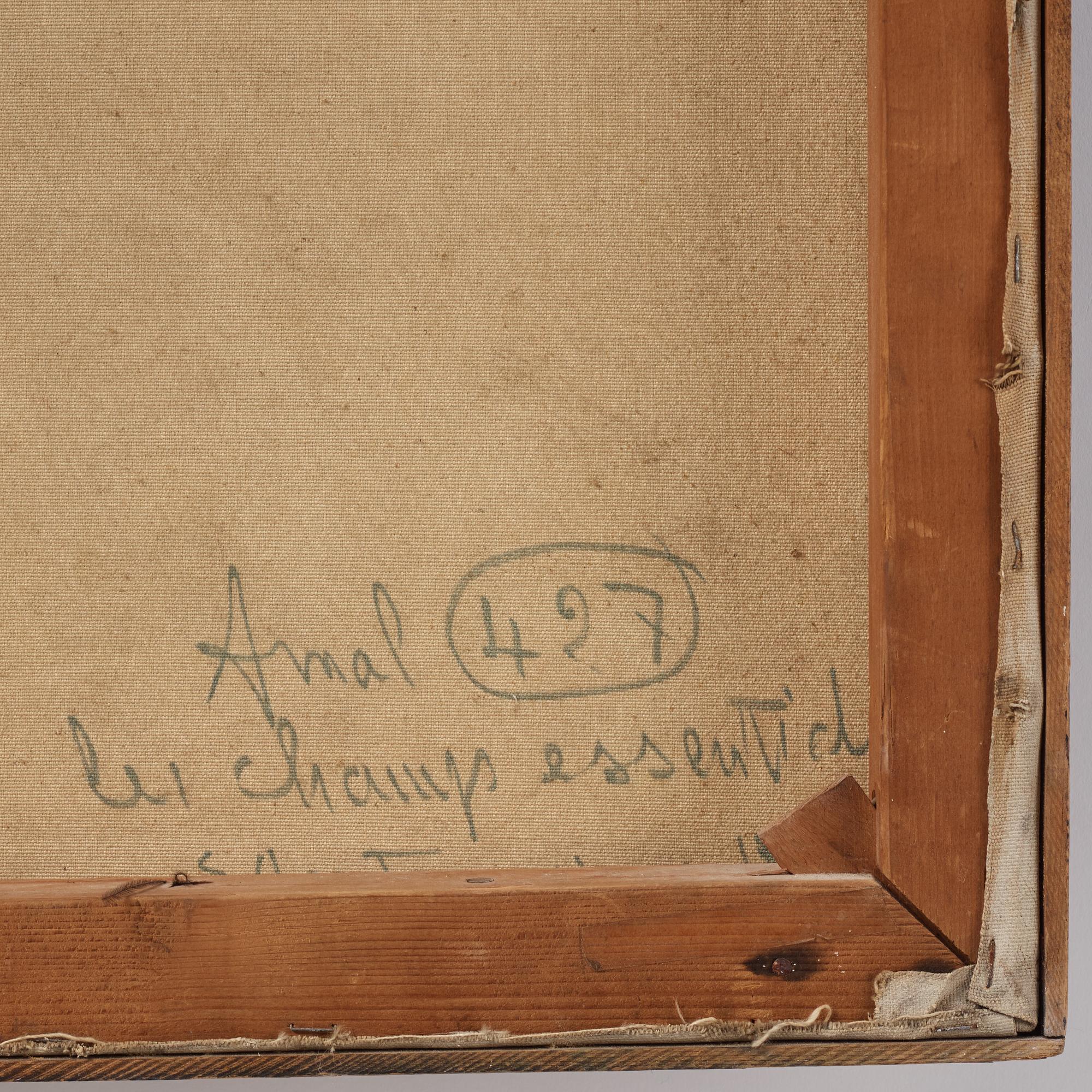 Francois Arnal, oil on canvas, signed and dated San Francisco 12/61 verso.