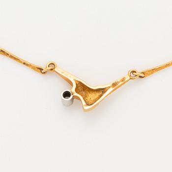 Björn Weckström, collier med briljantslipad diamant, Lapponia, 1997.