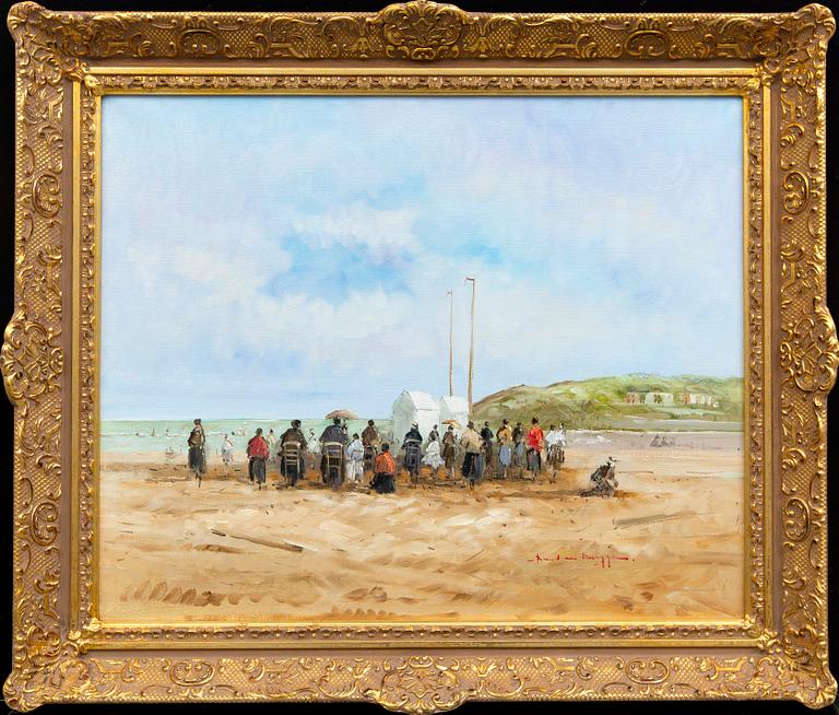 Barend van der Bruggen, olja på duk, signerad.