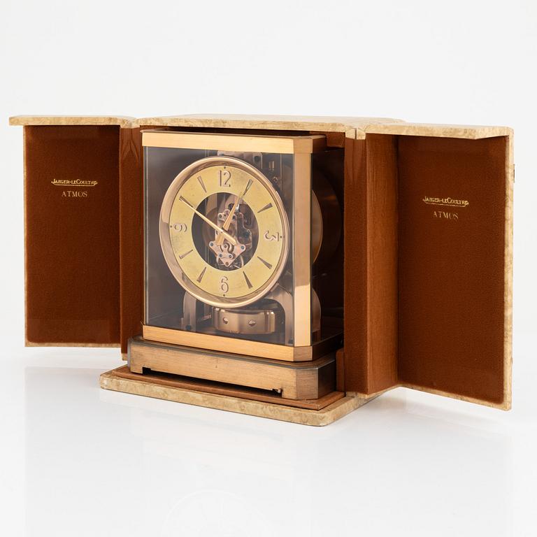 Jeager-LeCoultre, an "Atmos" table clock, 1959, in original box.