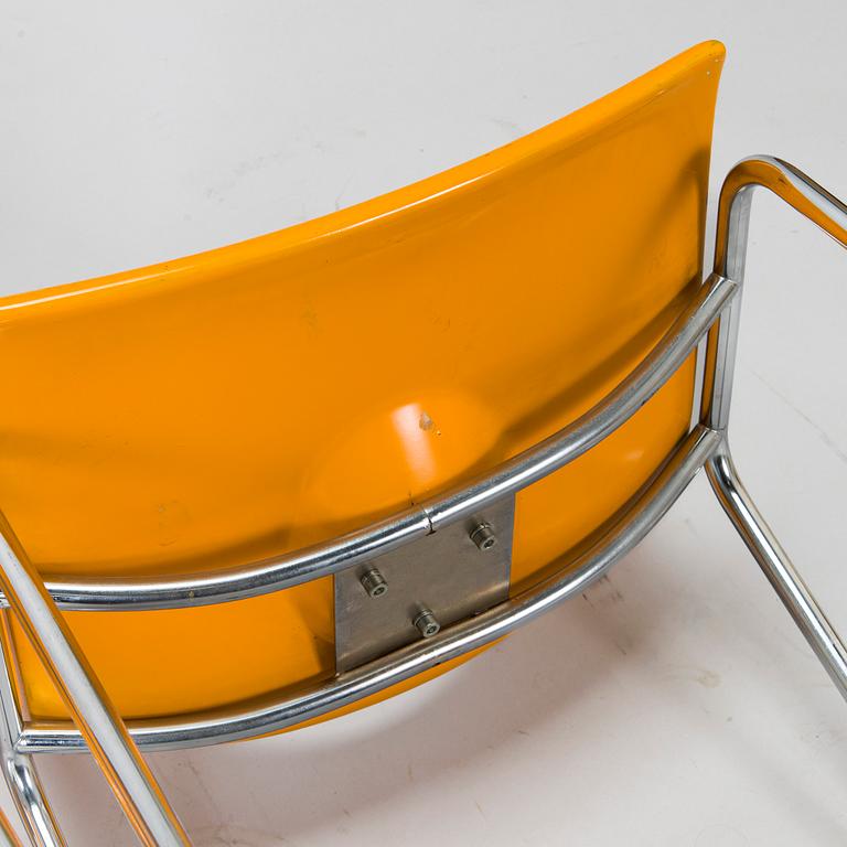 Carl Gustaf Hiort af Ornäs, a set of seven "Afo-Seat 2001" chairs, SOK Rauman Tehtaat. Designed 1971.
