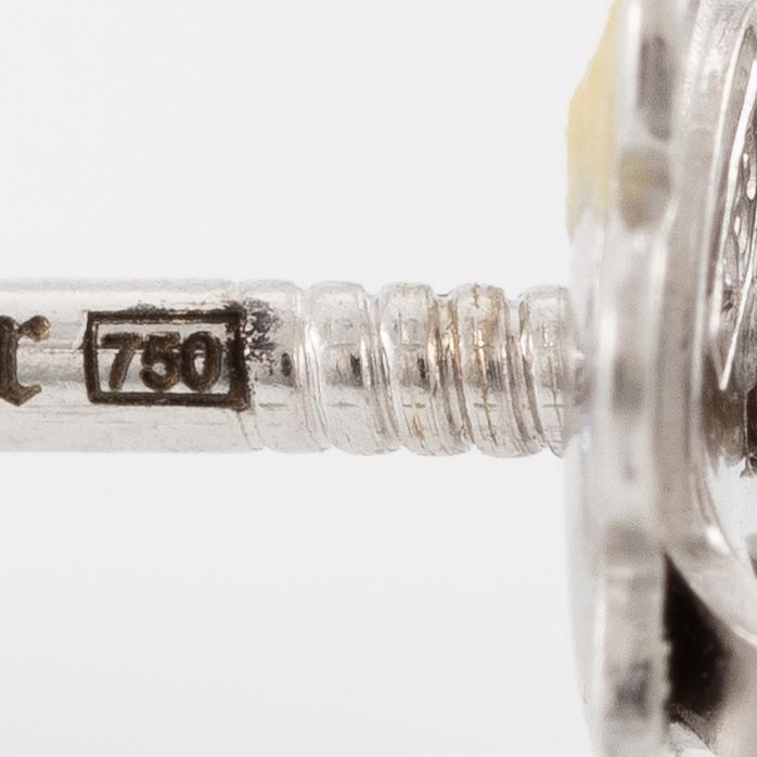 Örhängen 18K vitguld med tanzaniter.