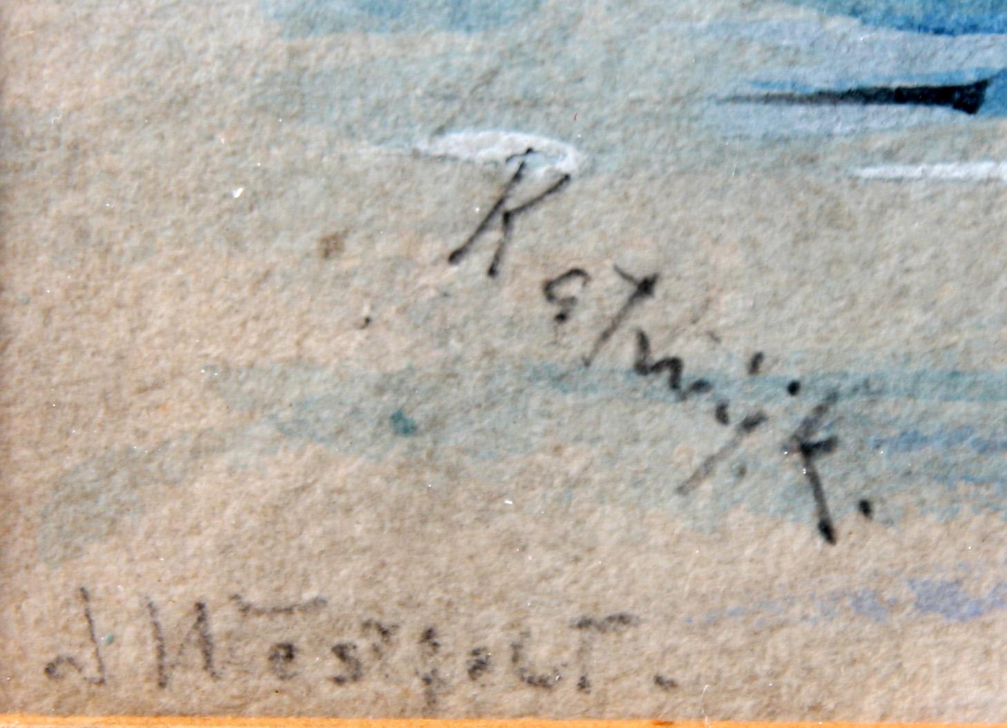 INGEBORG WESTFELT-EGGERTZ, akvarellskiss, sign.