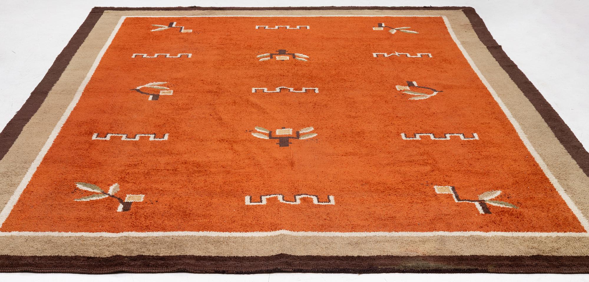 Matta, flossa, Norden, 1920/30-tal, ca 370 x 280 cm.