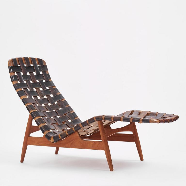 Arne Vodder, a teak lounge chair, Bovirke, Denmark, 1950s.
