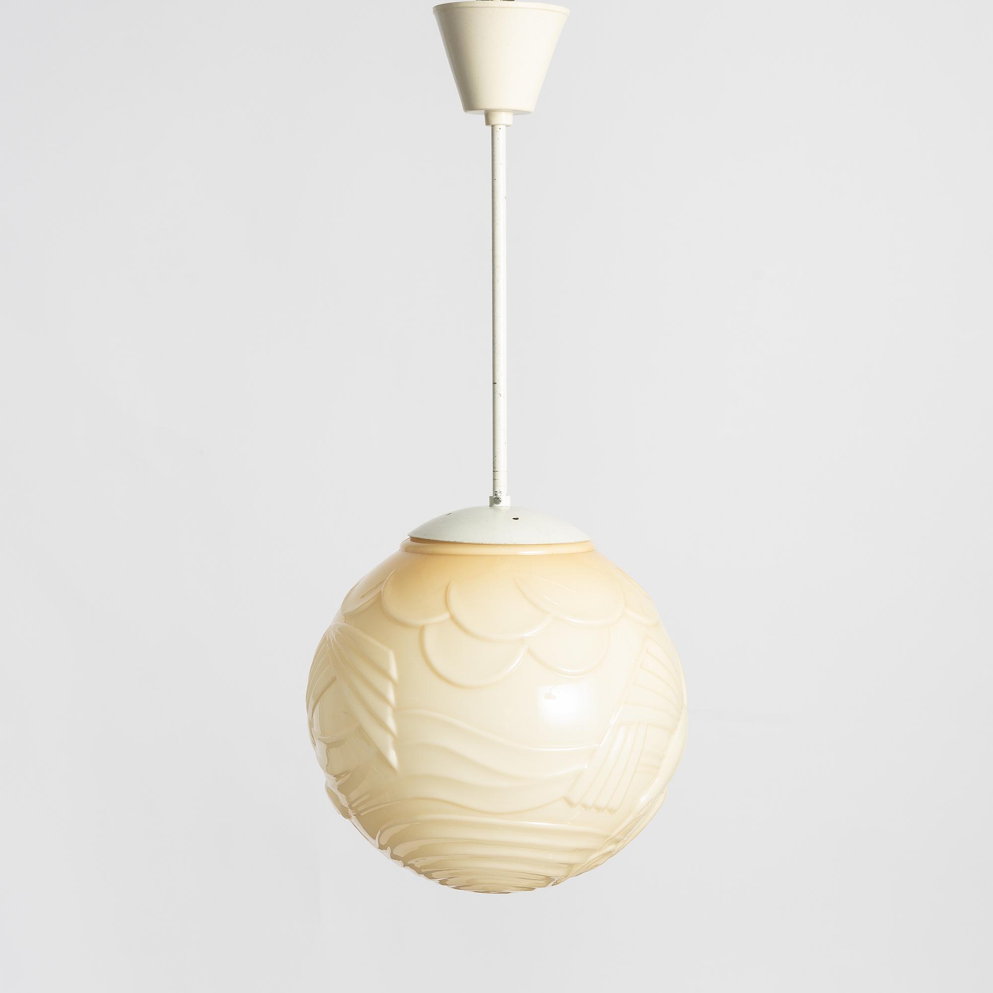 A Swedish Grace ceiling lamp, 1930's.