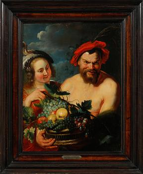 OKÄND KONSTNÄR, olja på pannå, osignerad, 1800-tal.