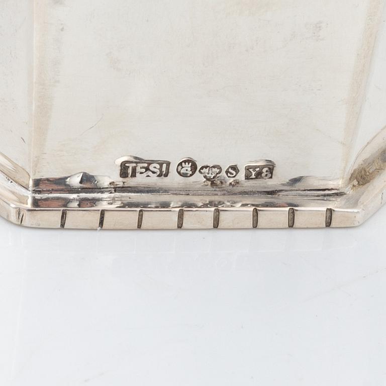 A pair of Swedish silver beakers, mark of Tenn & Silver Ab, Gothenburg 1947-49.