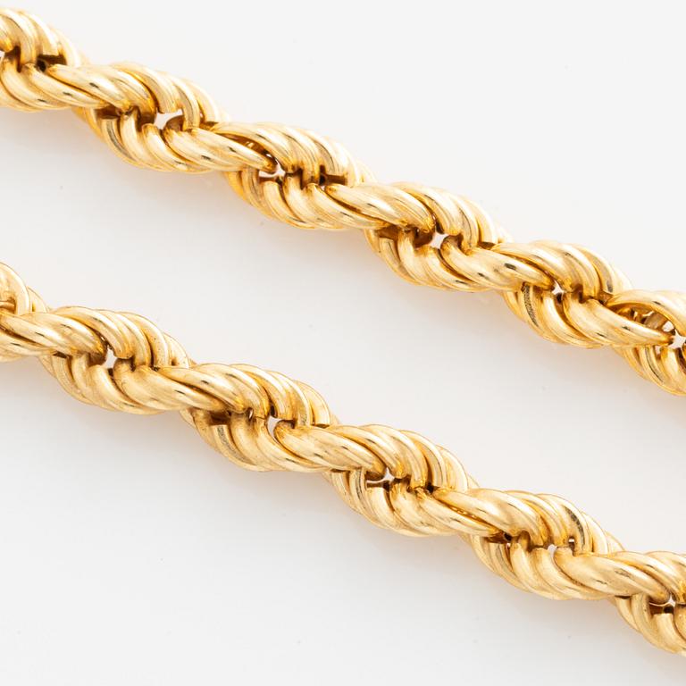 Armlänk, 18K guld, cordellänk.