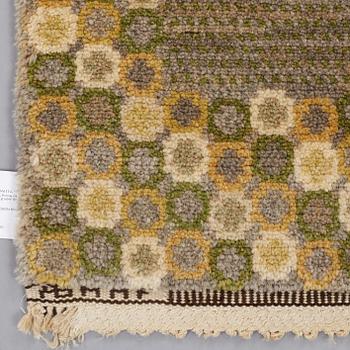 Barbro Nilsson, A CARPET, "Gråingen" probably, knotted pile, ca 223 x 144,5 cm, signed AB MMF BN.