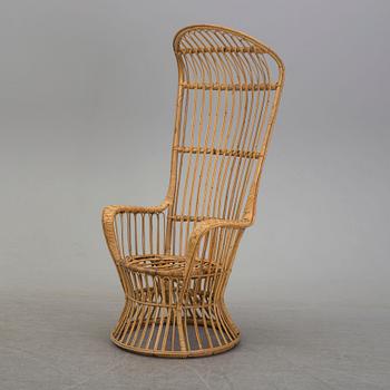 A second half of the 20th century rattan easy chair.