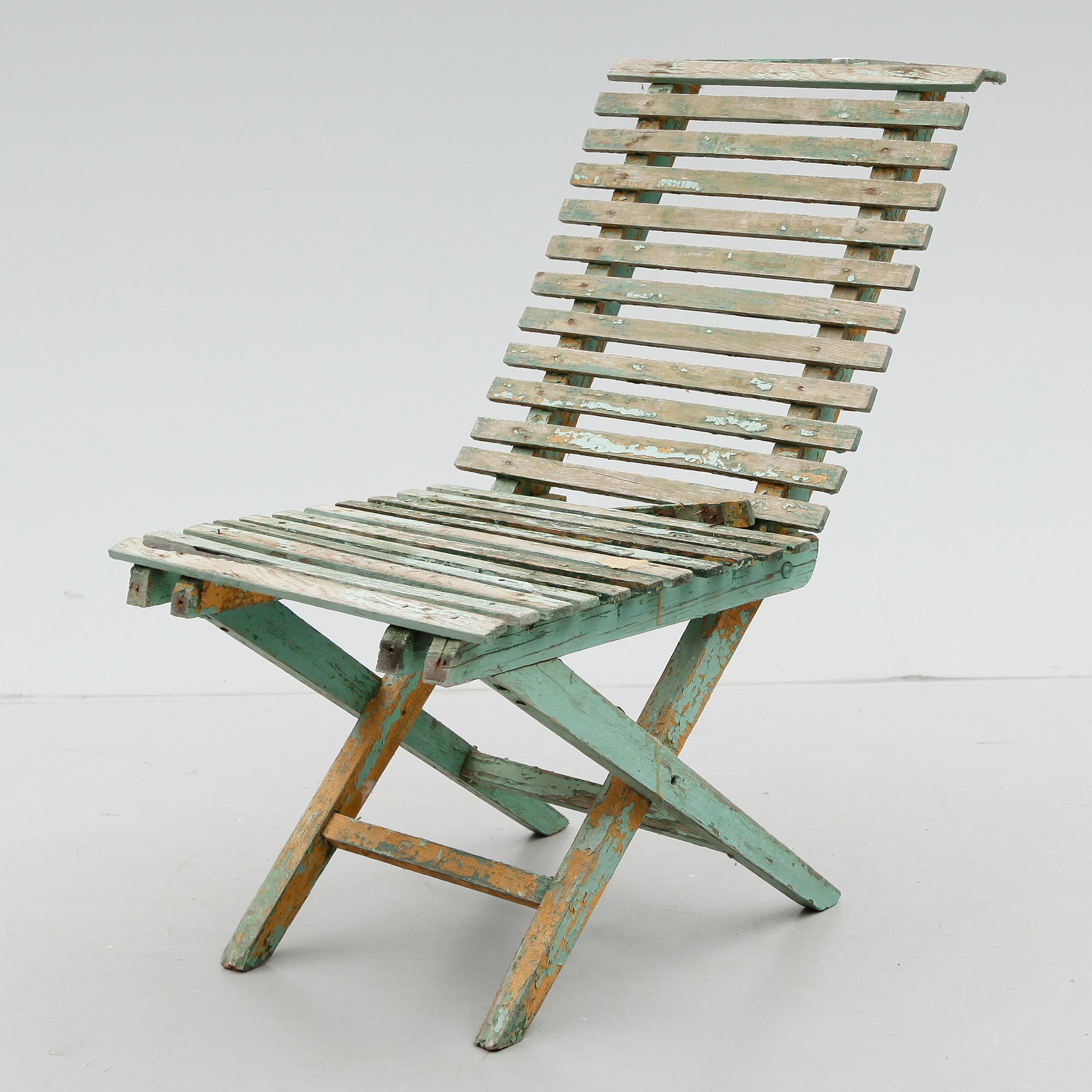 TRÄDGÅRSSTOL, 1900-talets första hälft.