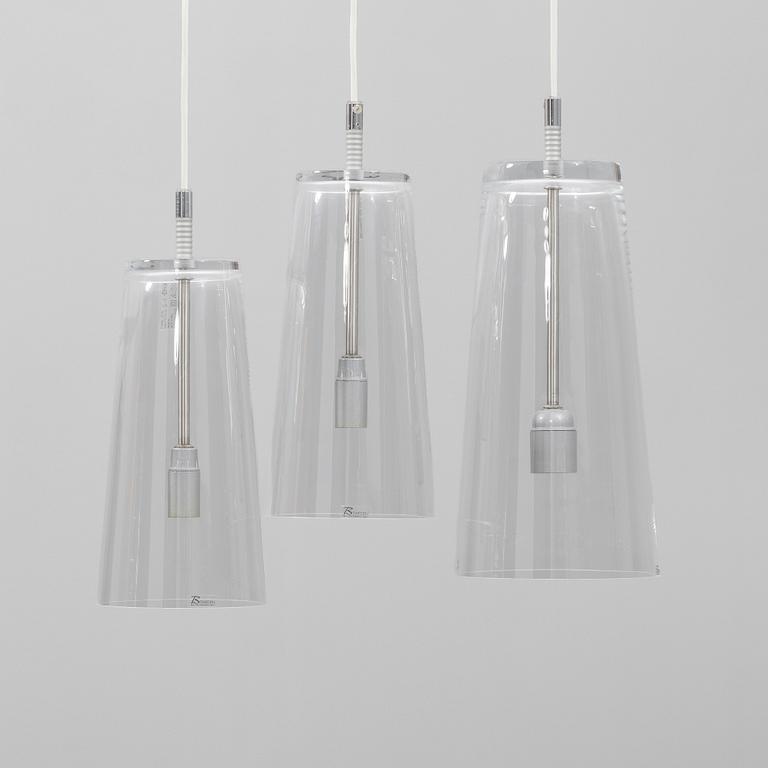 Gunnel Svensson, ceiling lamps, three pieces, "Manhattan 35 & 29", for Bsweden, late 20th century.