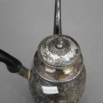 KAFFEKANNA, silver, empire, Carl Magnus Ryberg, Stockholm 1828. Vikt ca 320 gram.