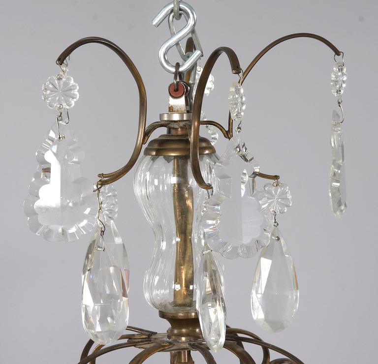 LJUSKRONA, barockstil, 1900-talets mitt, h 60.