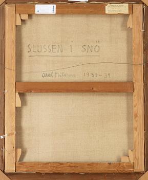 Axel Nilsson, "Slussen i snö".