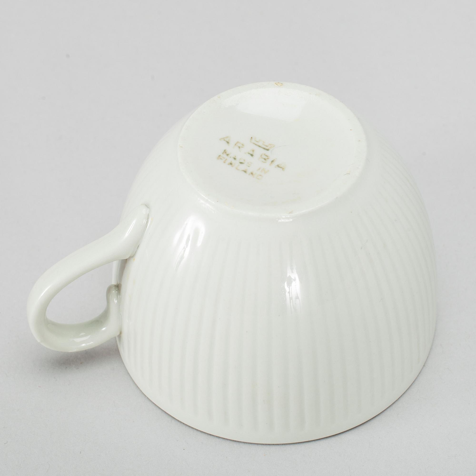 SERVISDELAR, 86 delar, "Sointu" design Kaj Franck, Arabia 1960-tal.
