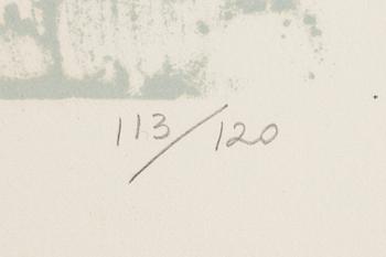 Bengt Lindström, lithograph in colours, signed 113/120.