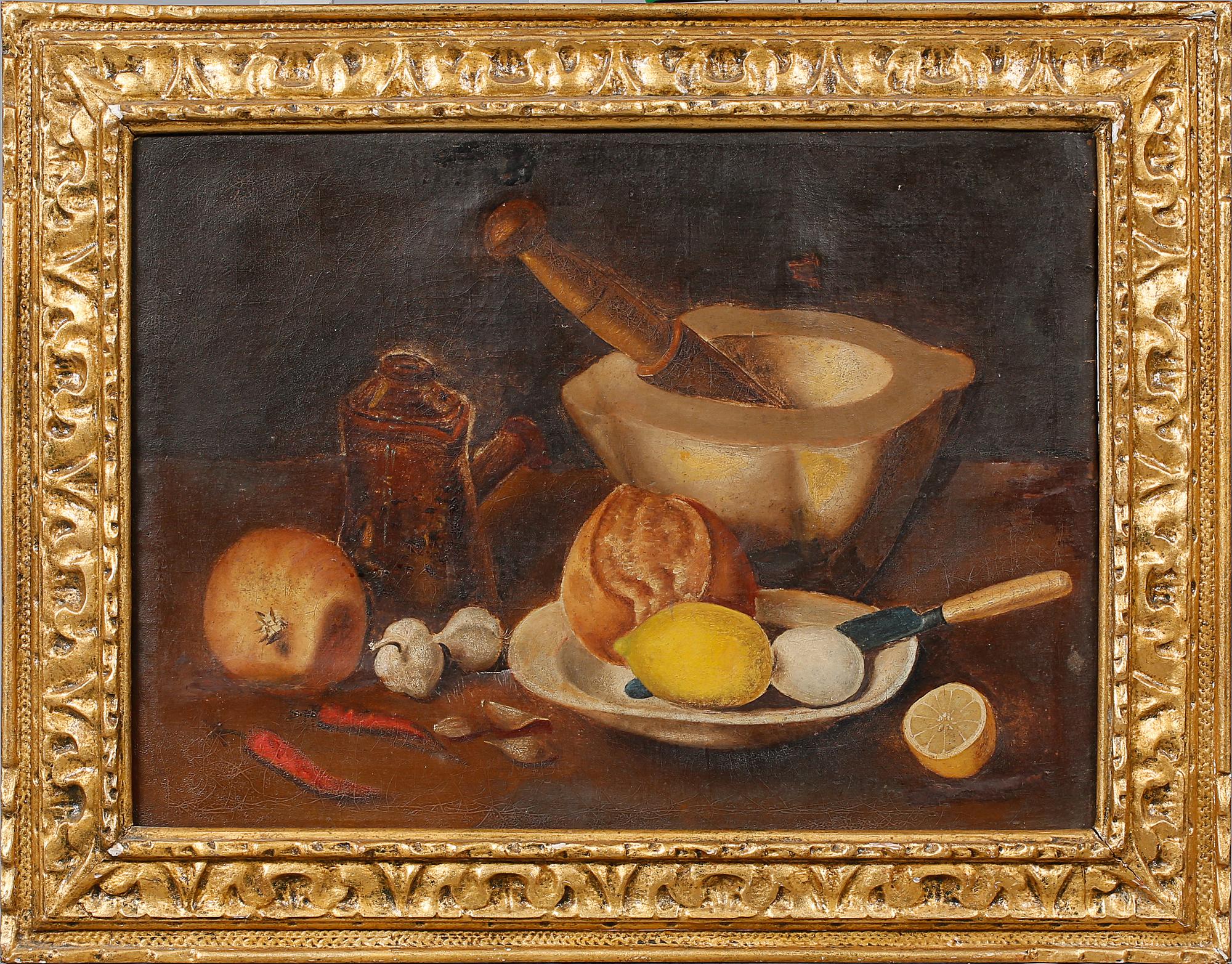 OKÄND KONSTNÄR, olja på duk, 1800-tal.