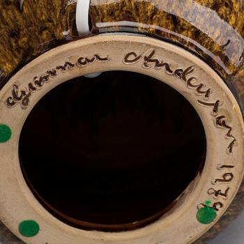 GUNNAR ANDERSSON, bordslampa signerad.