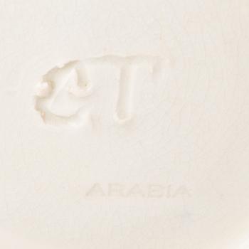 GERDA THESLEFF, malja, keramiikkaa,  signeerattu GT, Arabia.