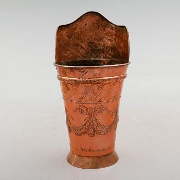 VINDRUVSKORG, koppar, 1800-tal.